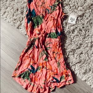 Hot pink billabong romper
